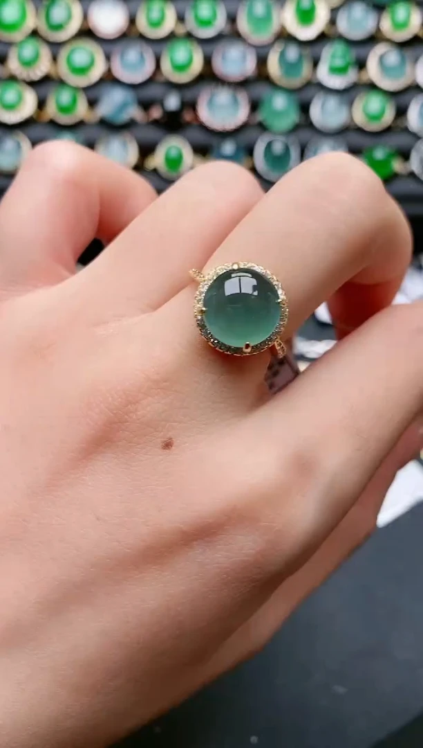 【闪购商品】翡翠戒指银S925镶嵌11111