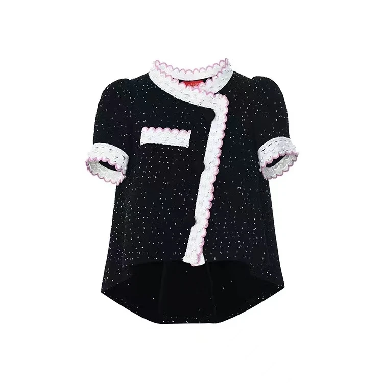 LeFame/拉飞姆LeFame24夏华丽珠片针织开衫LF24X11ZB011夏季