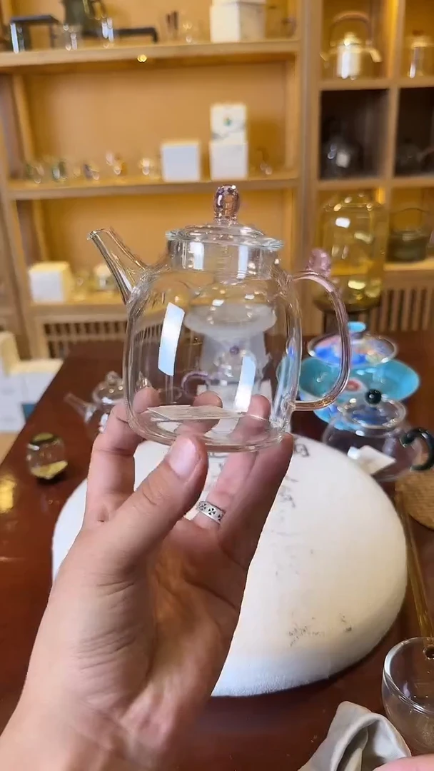 茶杯紫砂秦权壶粉色