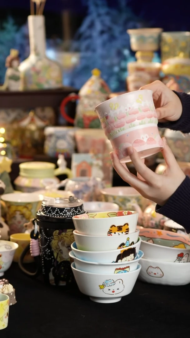 其他陶景德镇釉下彩手绘设计师款陶瓷