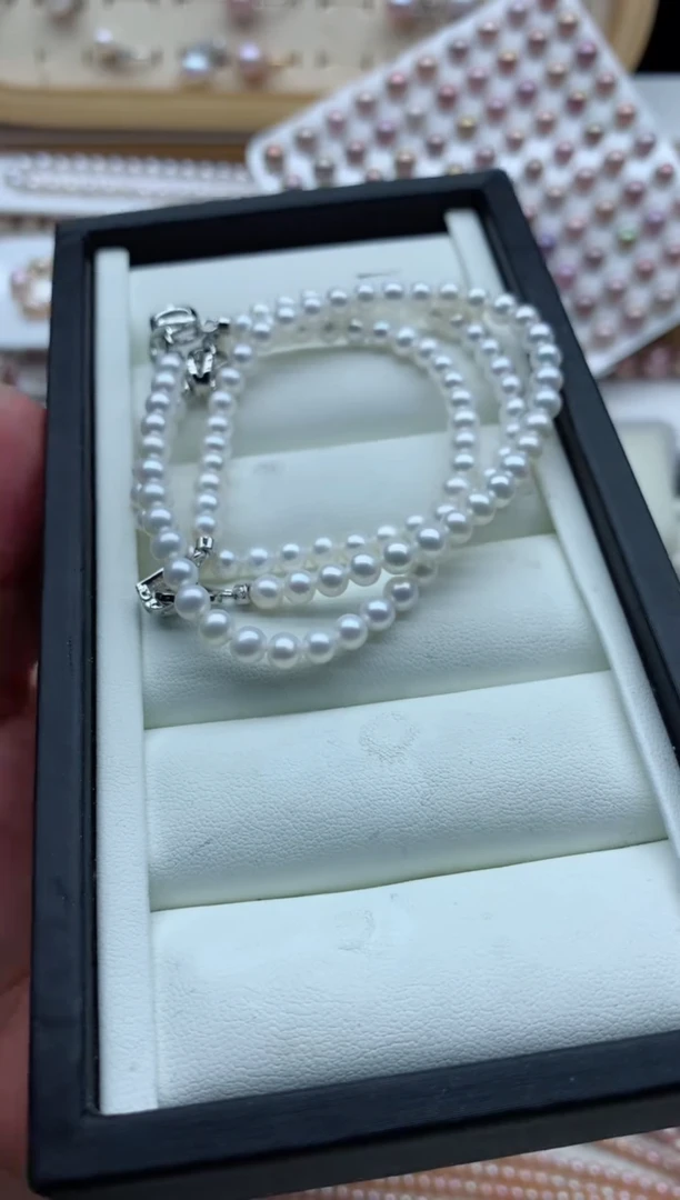 合金手链淡水珍珠多样性发其一，非无暇