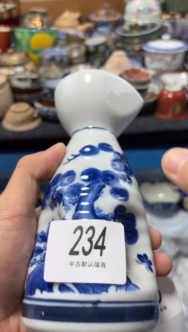 瓷片佛*夏目海外回流瓷器中古品。7