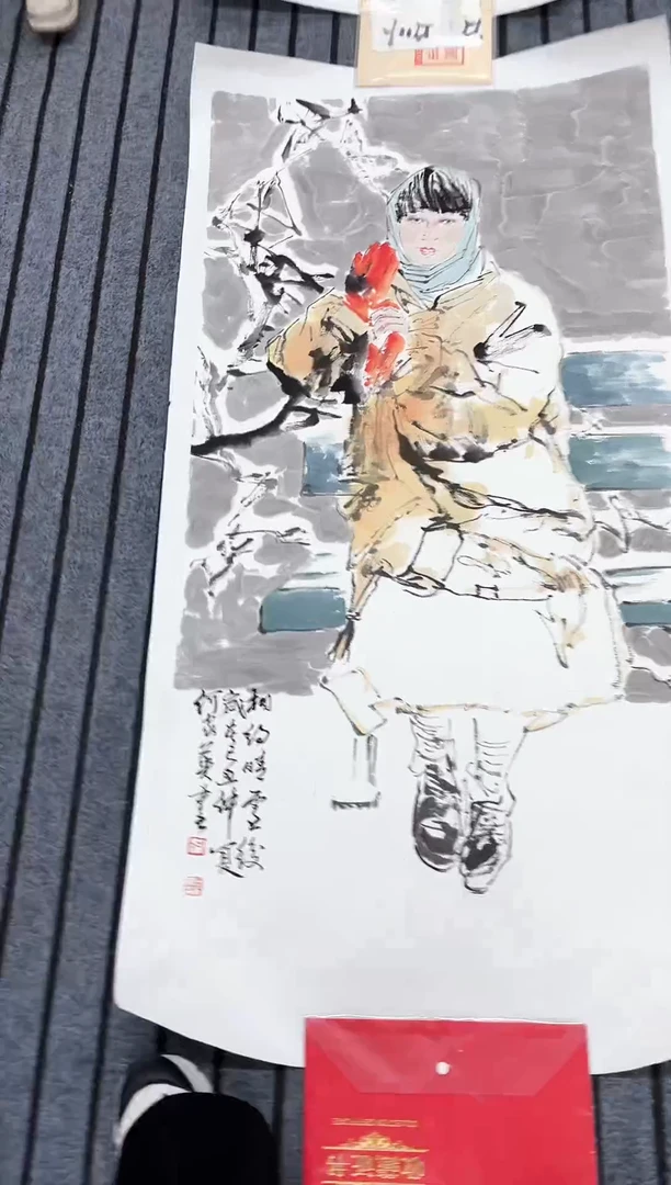 精品国画人物作品