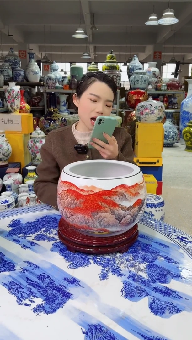 【闪购商品】摆件鸿运当头景德镇陶瓷