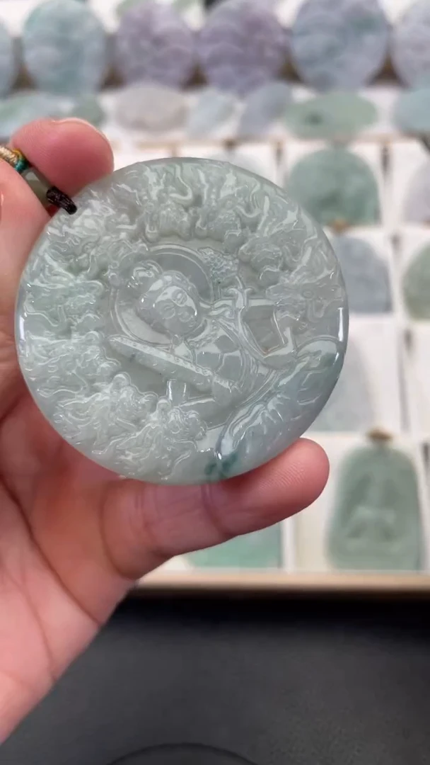 颈饰未镶嵌翡翠天然缅甸翡翠A货58