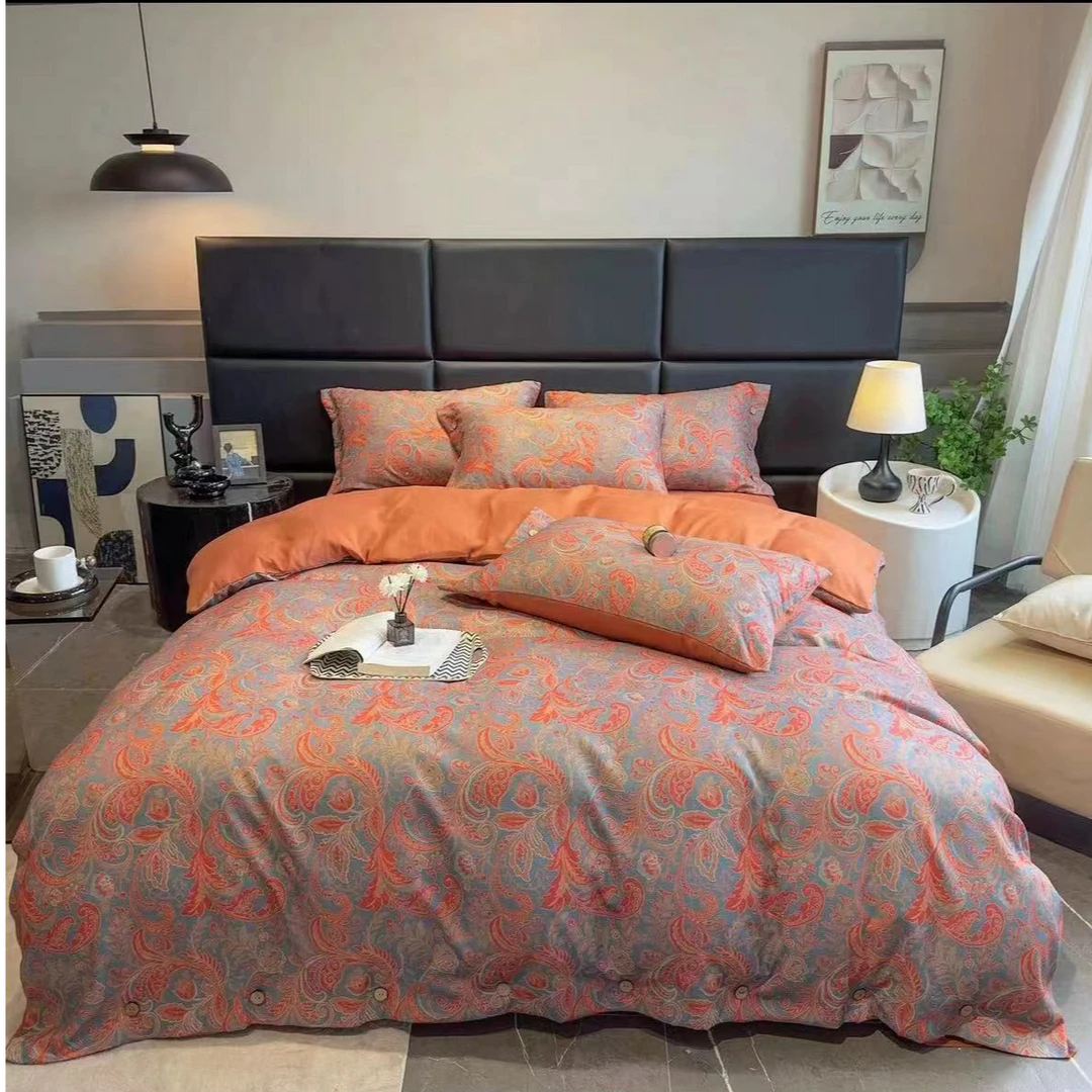 轻奢复古双层纱四件套--凤舞（标准）-1