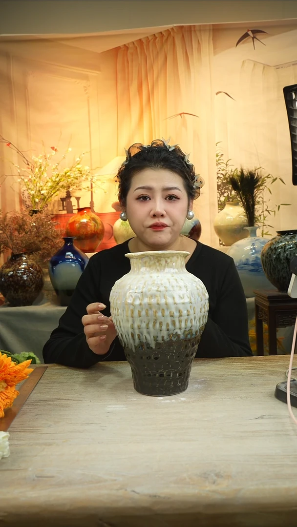 高26口12高温陶瓷花瓶花器