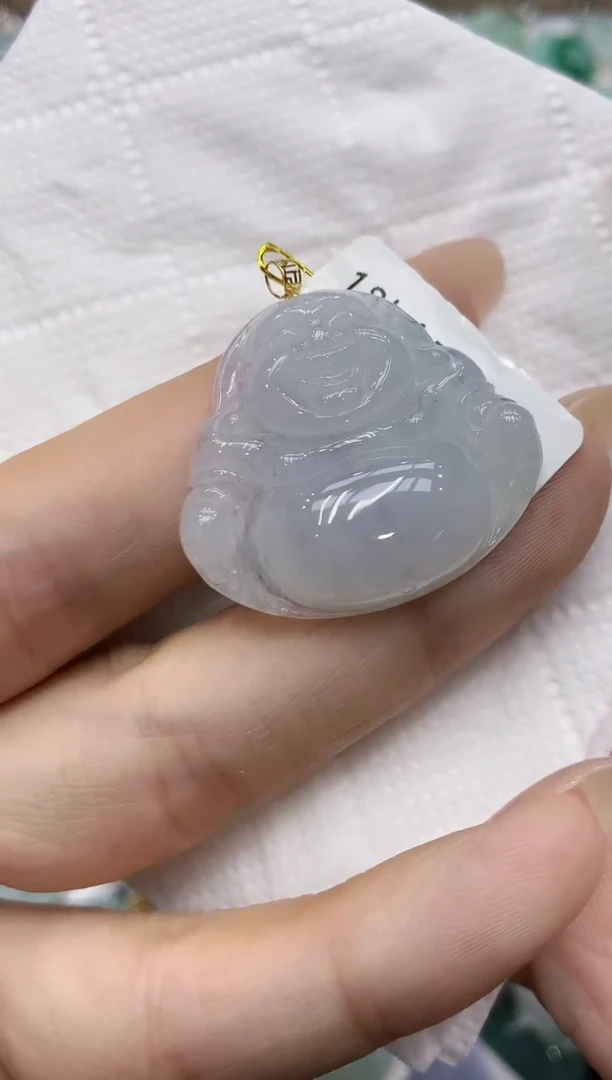 颈饰18K金镶嵌翡翠111111111111