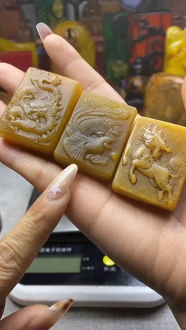 寿山石印石纯天然篆刻石料(一单一件随机发）