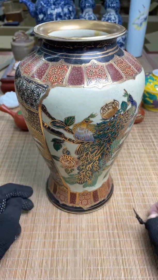 万*大花器中古物品谨慎参拍直播链接