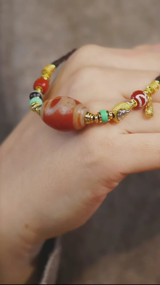 玛瑙/玉髓项链未镶嵌多样性发其一 CC