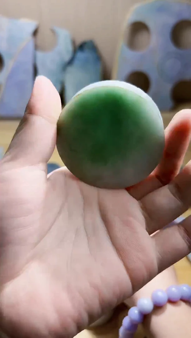 翡翠未镶嵌颈饰翡翠A货 姜谭582