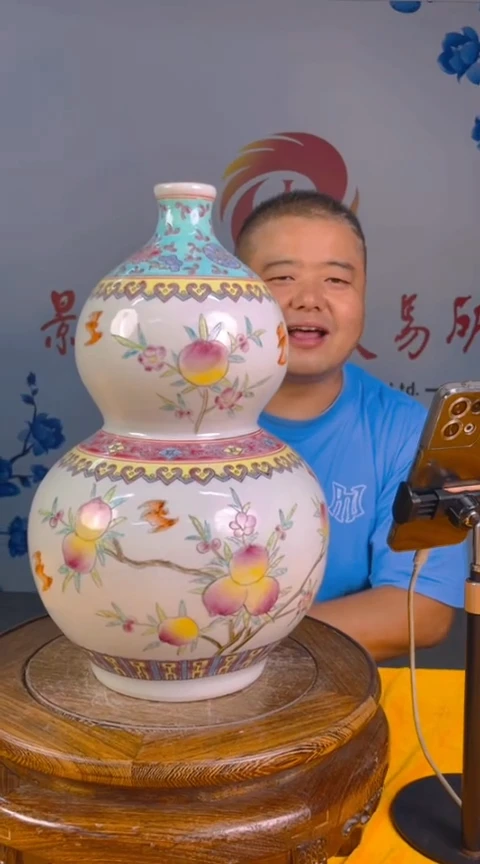 摆件景德镇陶瓷青花摆件57
