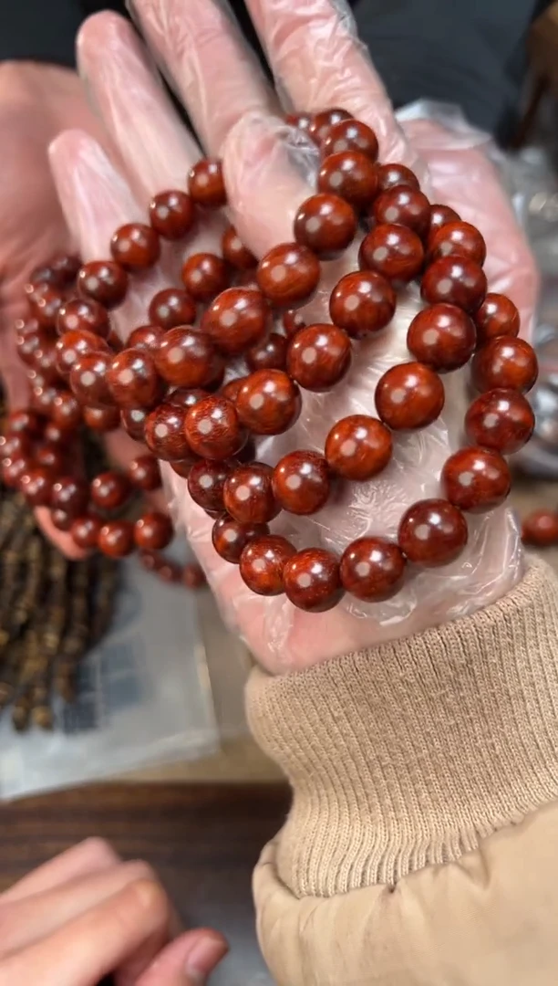 手串/手链小叶紫檀印度小叶紫檀1.2瘤疤花手串