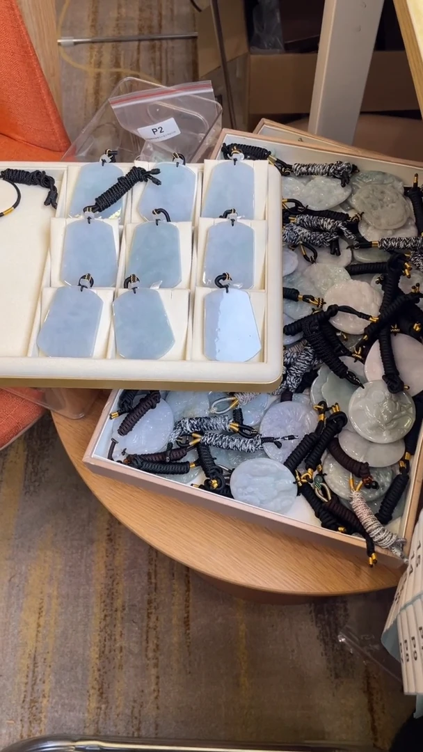 颈饰未镶嵌翡翠天然缅甸翡翠A货多样性发一无事牌P5