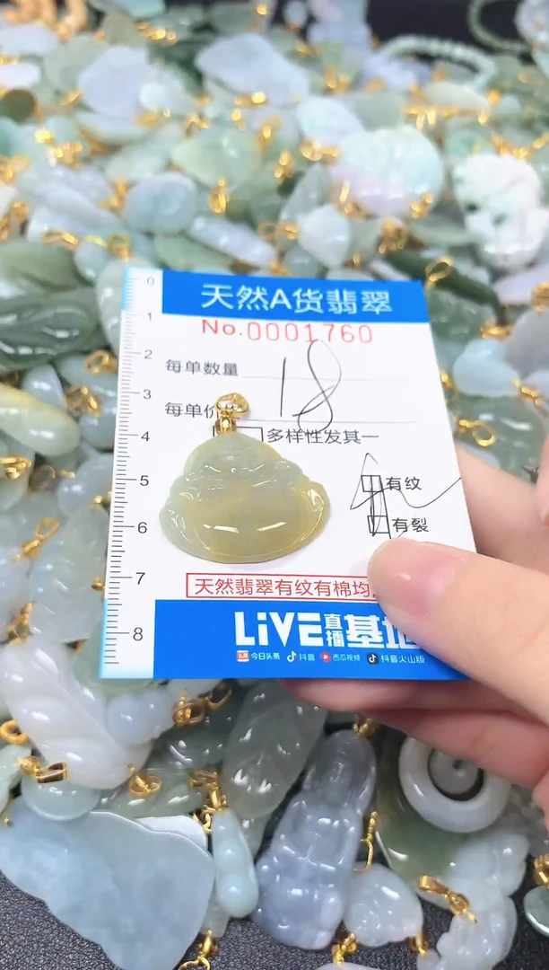 颈饰未镶嵌翡翠净货挂件-1760