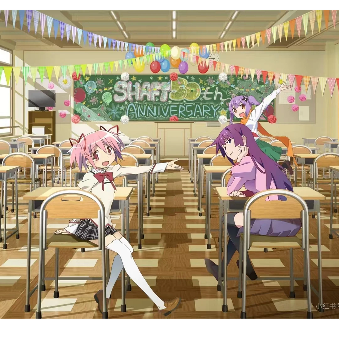 shaft50周年魔法少女小圆线稿