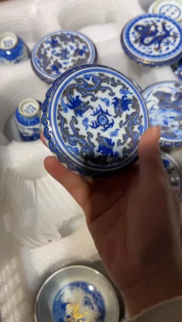 瓷片景德镇瓷器茶器茶杯  盖碗