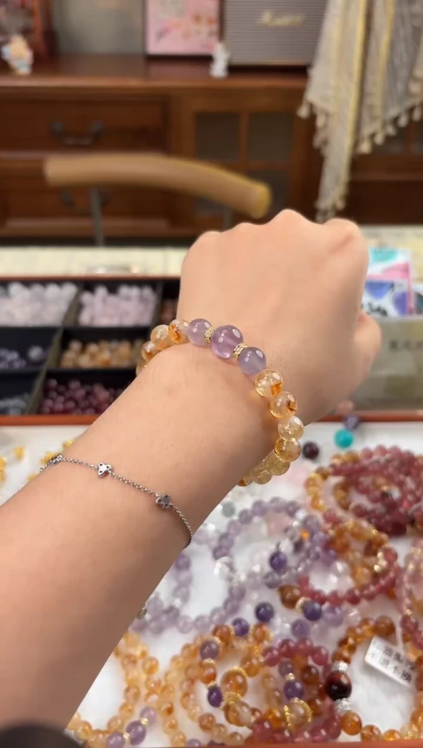 水晶手链未镶嵌双向奔富