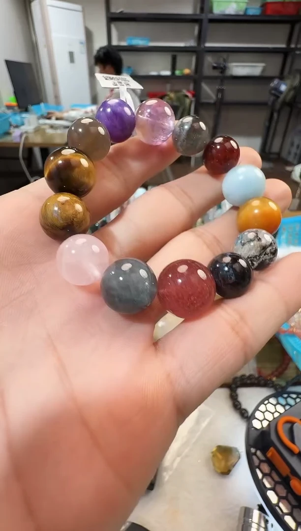 未镶嵌手链水晶晶6538 约13-15mm