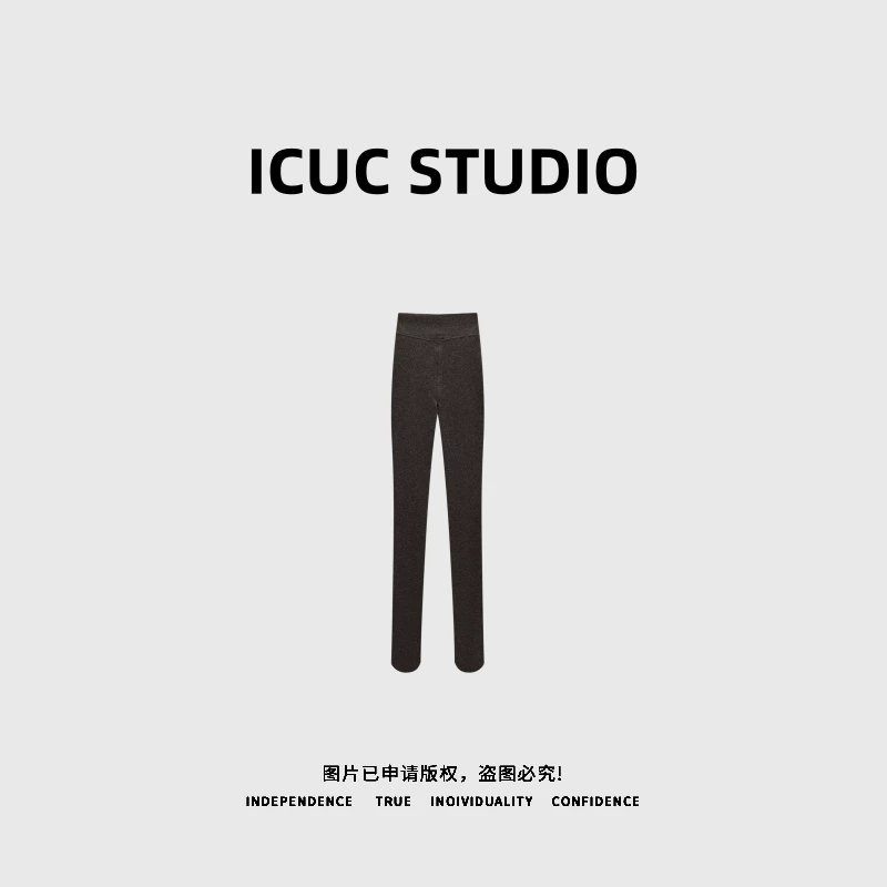 ICUC STUDIO-【暴瘦裤压力袜2.0】外穿260克分层压力一体打底袜8818