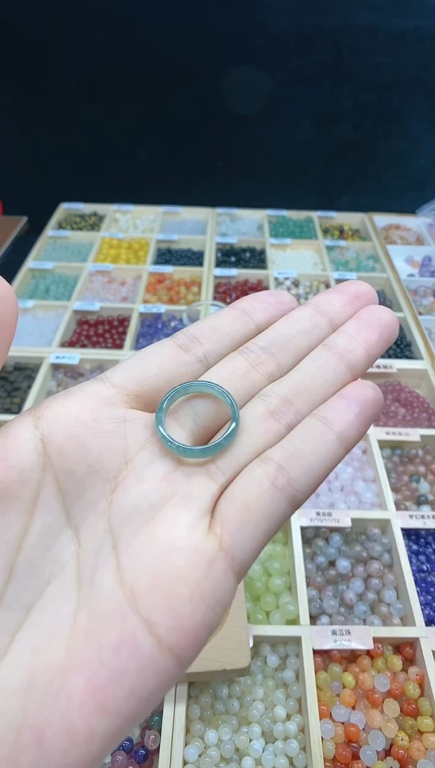 翡翠戒指未镶嵌翡翠指环17-18