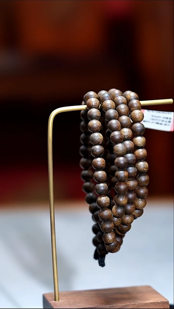 沉香手串国香奇楠0.8*108颗多圈320103