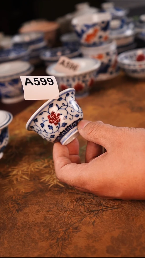 景德镇手工手绘茶器50ml-50