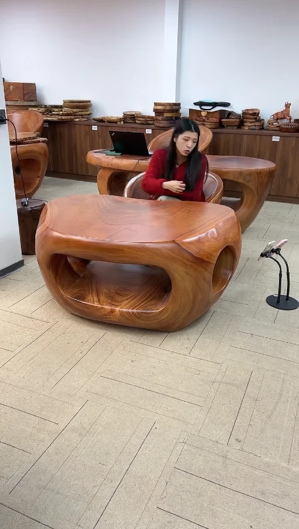 【闪购商品】稳定木香樟木创意茶桌