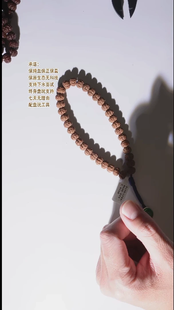 手串金刚菩提10mm限定款-特好飞碟孔道黄老树王原桩单圈