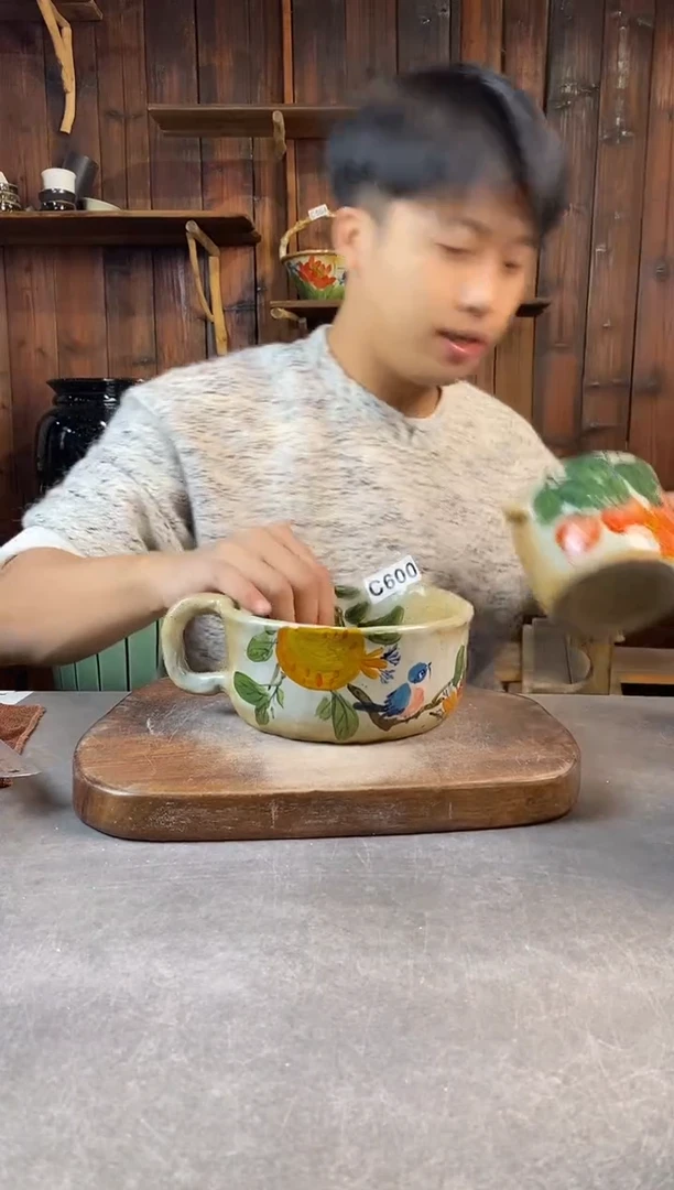 碗600，手工手绘，超值陶瓷！