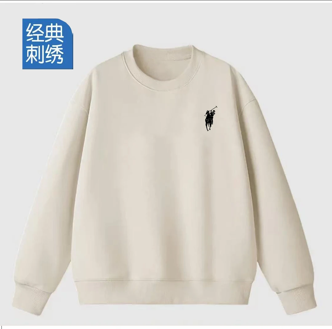 TG【刺绣工艺】男女情侣款青春设计感情侣INS圆领卫衣-骑士