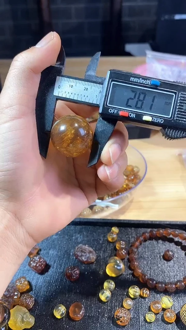 琥珀颈饰未镶嵌天然缅甸琥珀