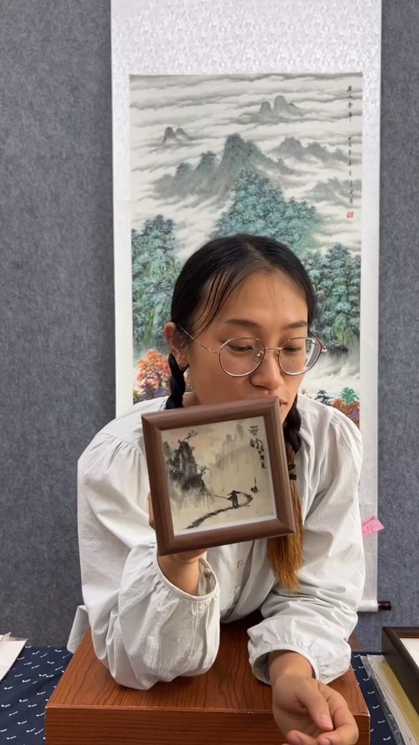 国画个人纯手绘国画垂钓