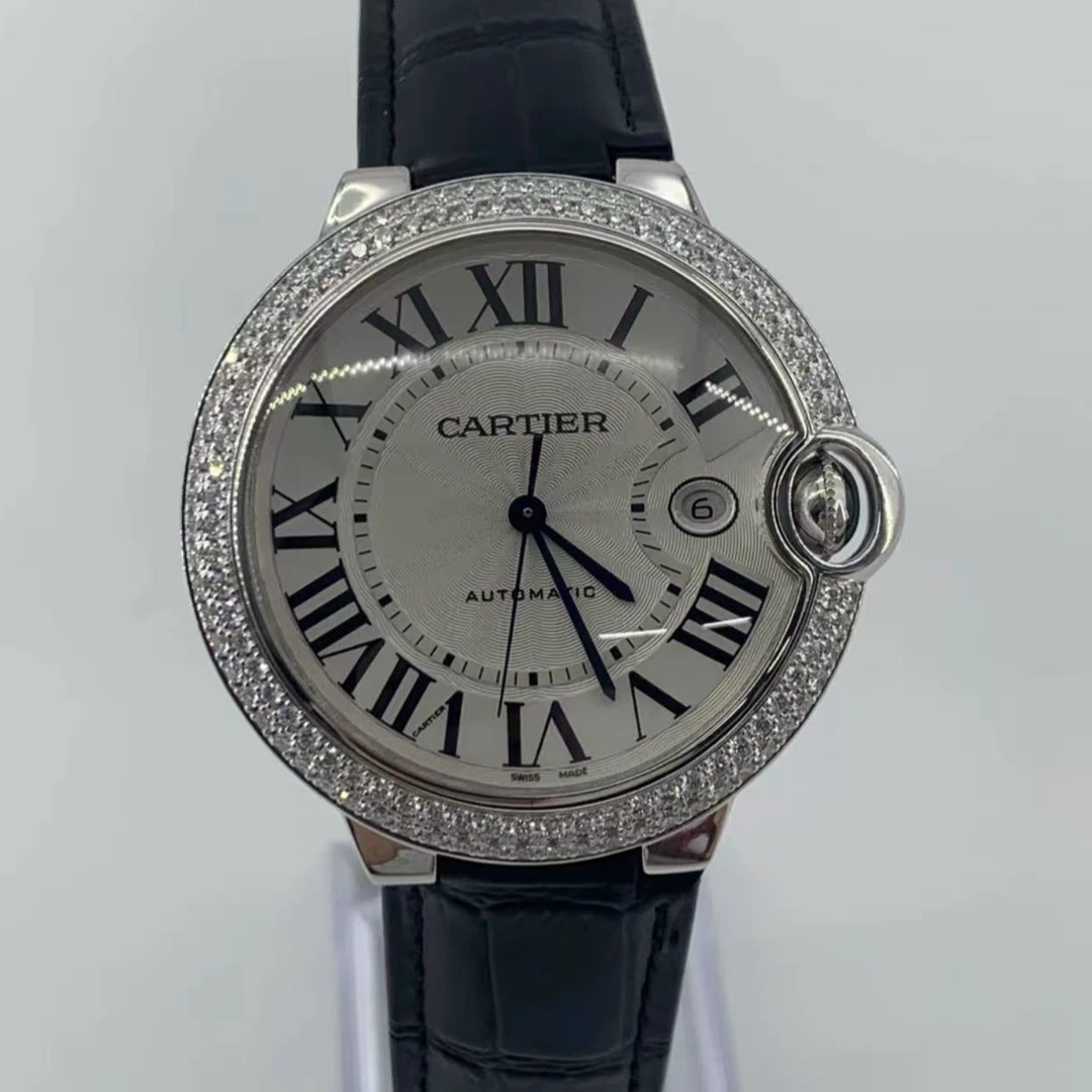 99新 Cartier/卡地亚 蓝气球系列42mm原钻自动机械男士腕表