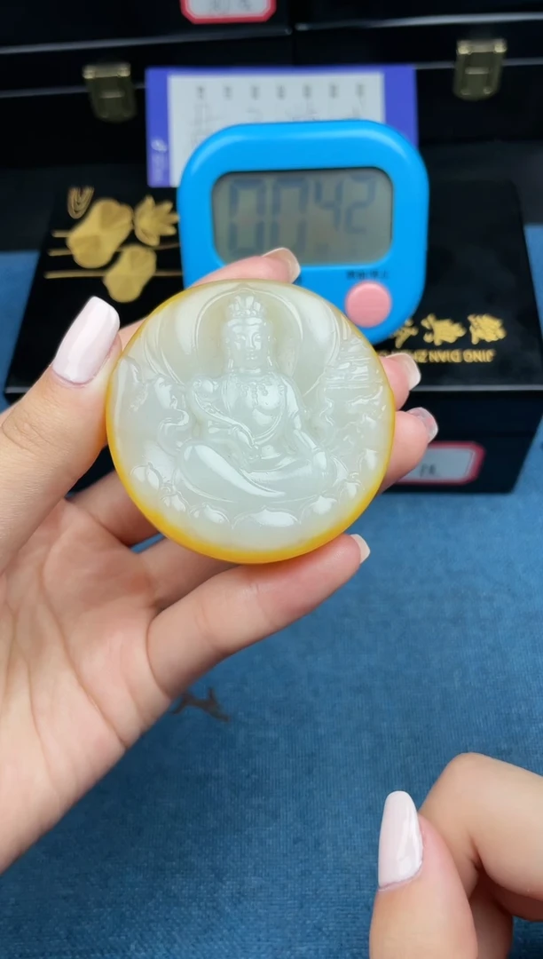 和田玉未镶嵌挂件1