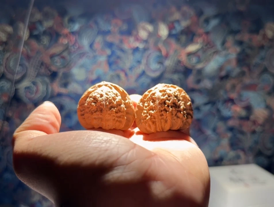 吊坠文玩核桃全品  三角白 39