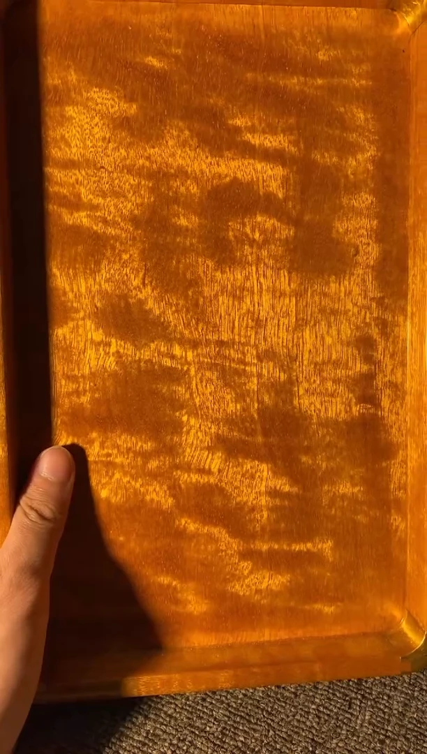 【闪购商品】金丝楠木艺金丝楠文承盘F14