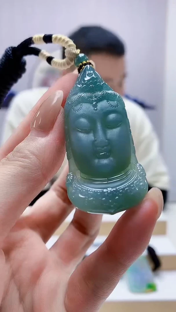 未镶嵌定制翡翠4898MM-毛货挂件170