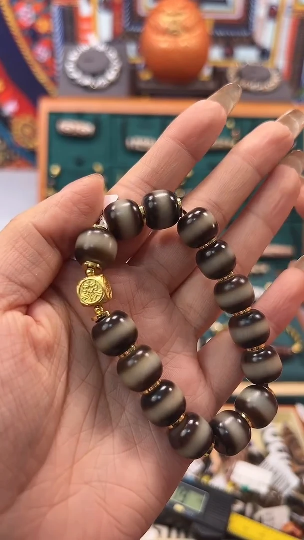 玛瑙/玉髓（覆膜）颈饰合金31.（微瑕）