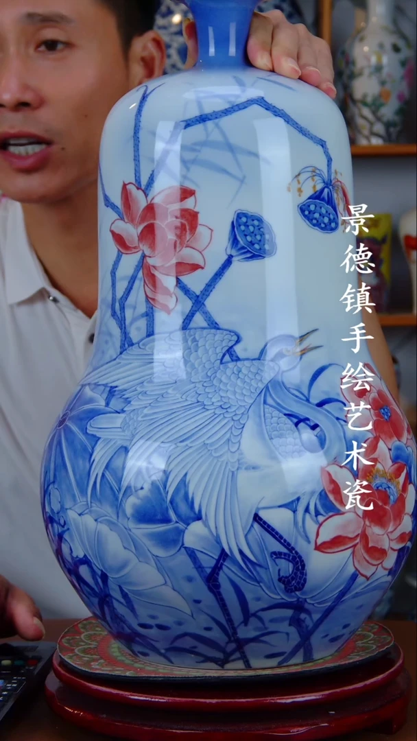 现代景德镇手工手绘陶瓷摆件38