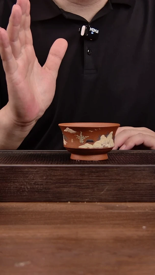 茶壶紫砂红清水 /山水主人杯