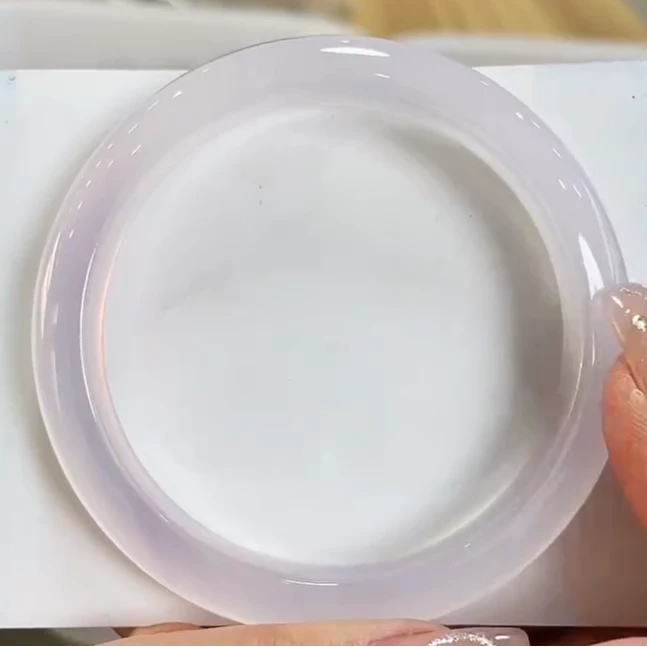 高冰天然玛瑙冰种玉髓手镯