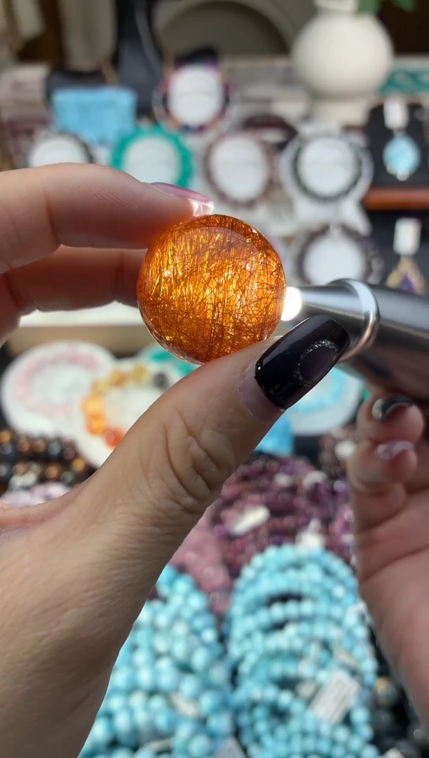 颈饰未镶嵌发晶铜发单珠25m+24.8g