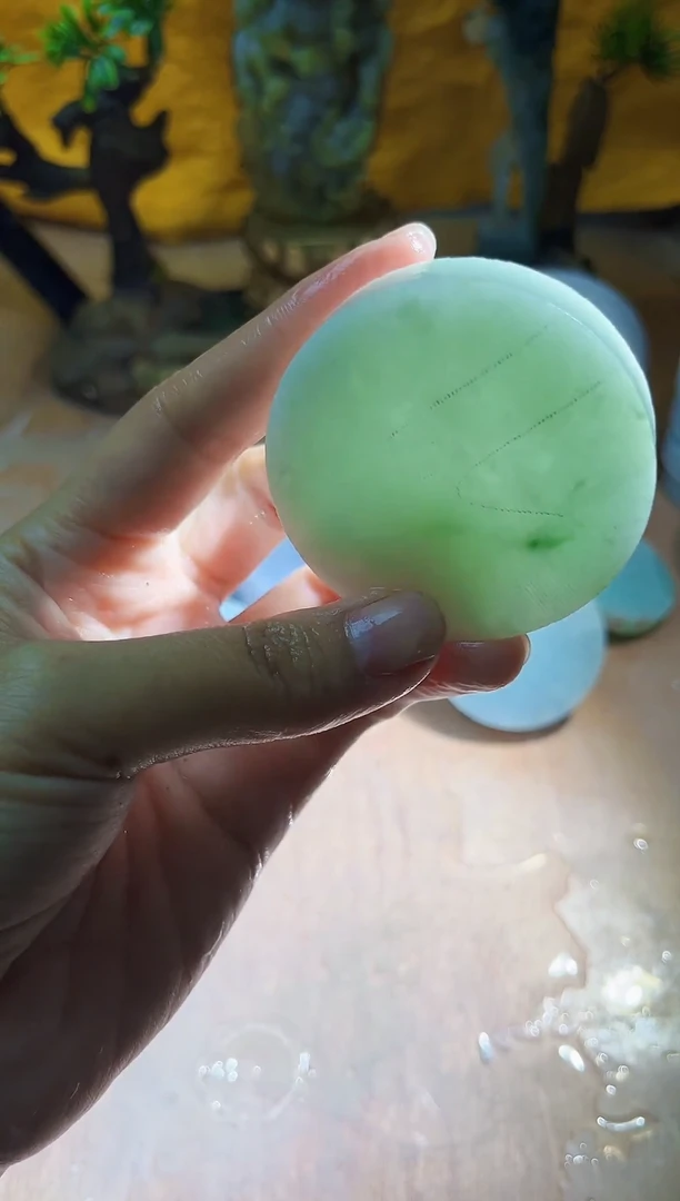 未镶嵌挂件翡翠A货砚曹856
