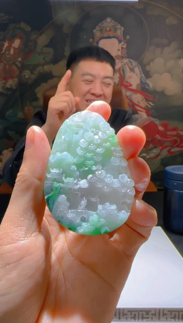 【闪购商品】定制翡翠未镶嵌L-@@QJSX310014