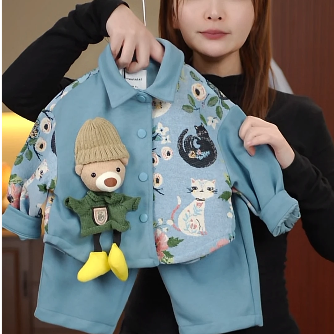 【现货】2025春季儿童新款韩版时尚可爱休闲套装25610