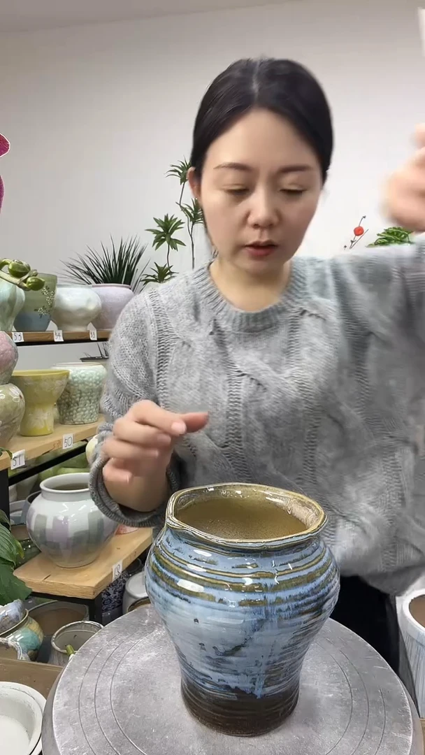 11.10陶瓷花盆直播链接高.  16   口11