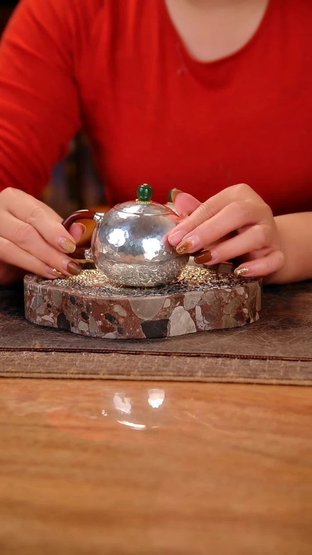 盛唐工坊 足银999 手工泡茶壶