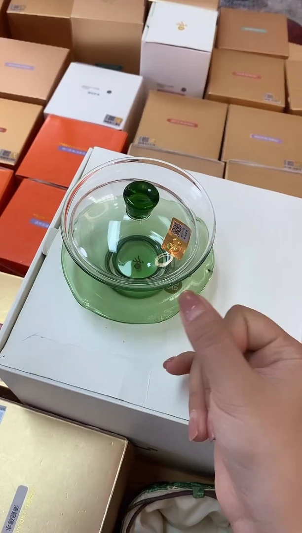 荷叶盖碗/湖绿色